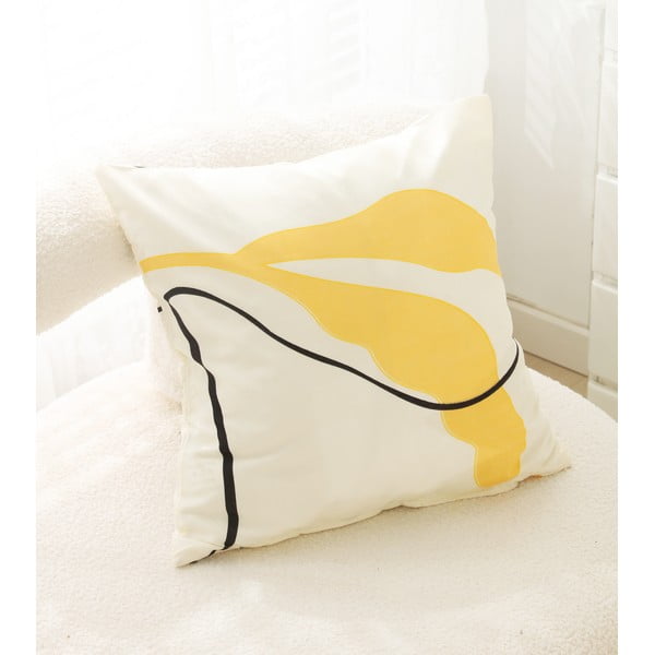 Sárga egyszemélyes háromrészes mikroszatén ágyneműhuzat 140x200 cm Sophia – My House-image-3