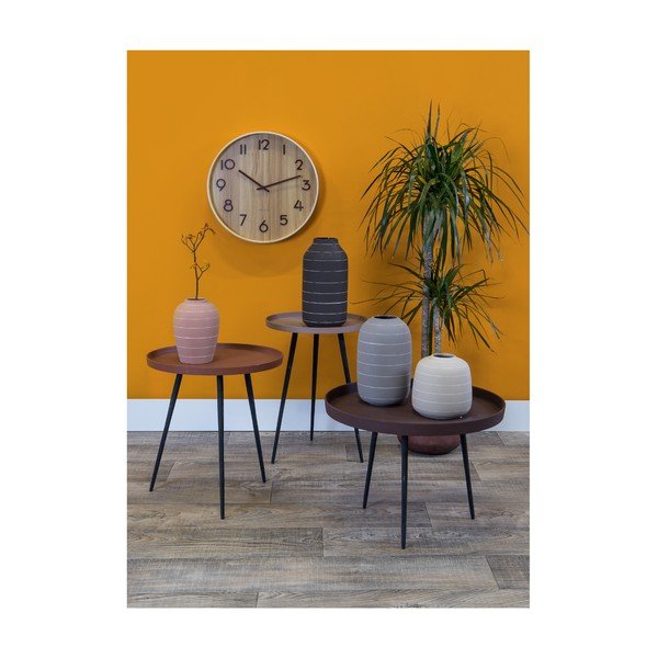 Pure Medium világosbarna falióra hársfából, ø 40 cm - Karlsson-image-3