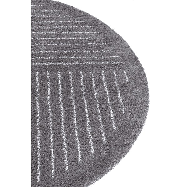 Sötétszürke kerek szőnyeg ø 120 cm Dion – Hanse Home-image-4