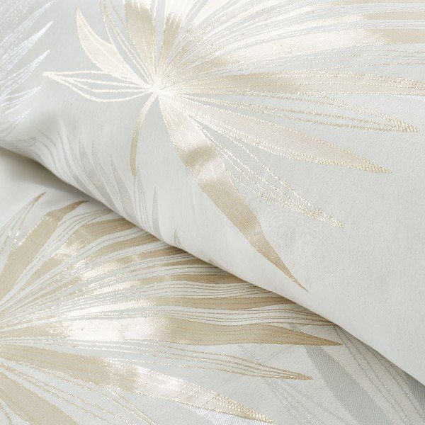 Krémszínű kétszemélyes ágyneműhuzat 200x200 cm Luxe Palm – Catherine Lansfield-image-3