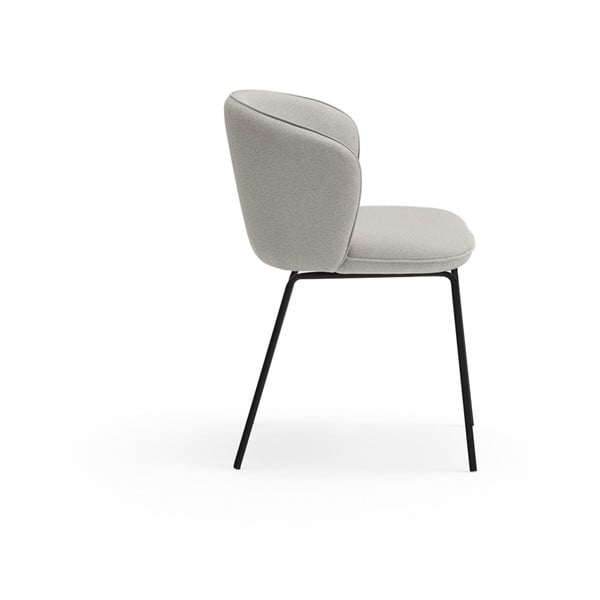 Világosszürke kárpitozott étkezőfotel szett 2 db-os Add – Teulat-image-3