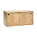 Herringbone tölgyfa fali polc - Hübsch