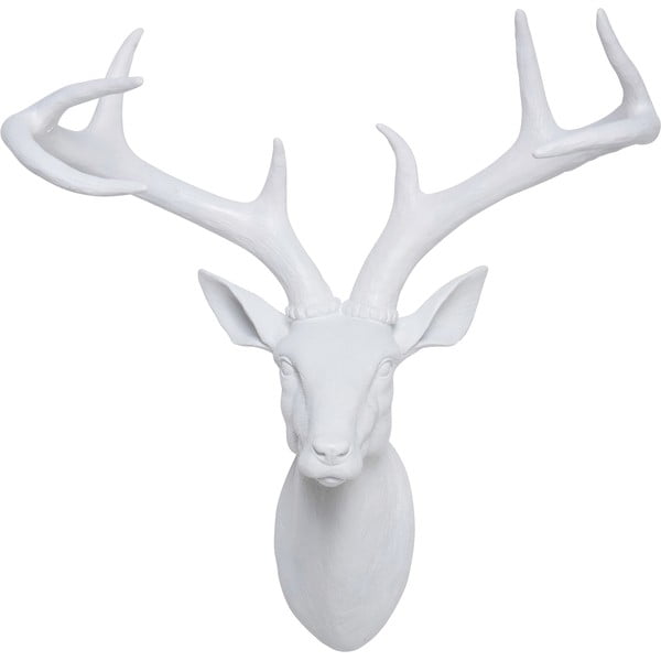 Deer fehér dekorációs szobor, 40 x 45 cm - Kare Design-image-1