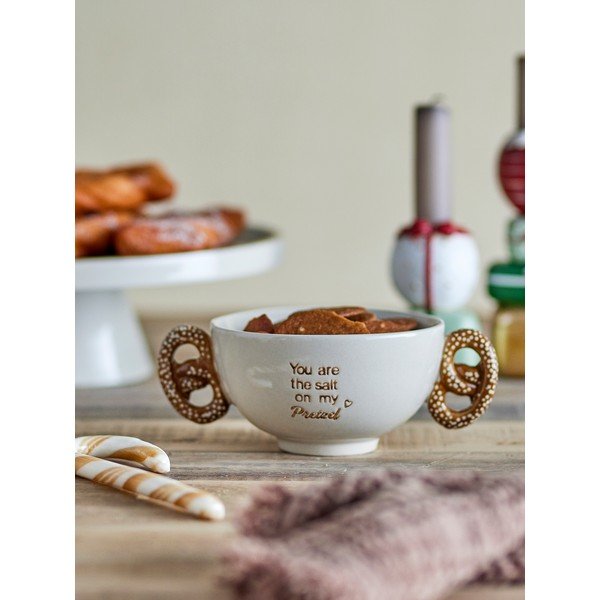 Krémszínű agyagkerámia tálka 320 ml Treats – Bloomingville-image-1