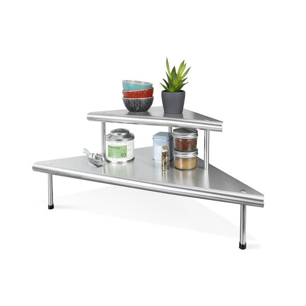 Rozsdamentes acél kiegészítő polc Massivo - Maximex-image-2