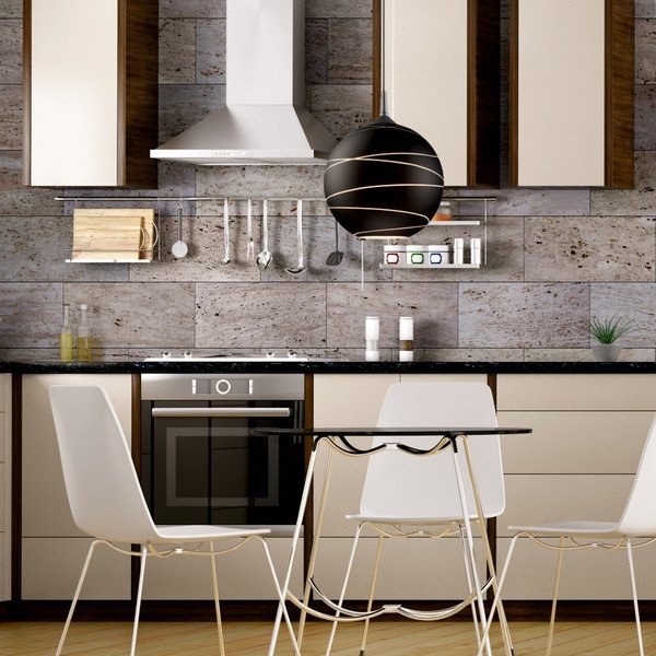 Lines fekete gömb függőlámpa - LAMKUR-image-1