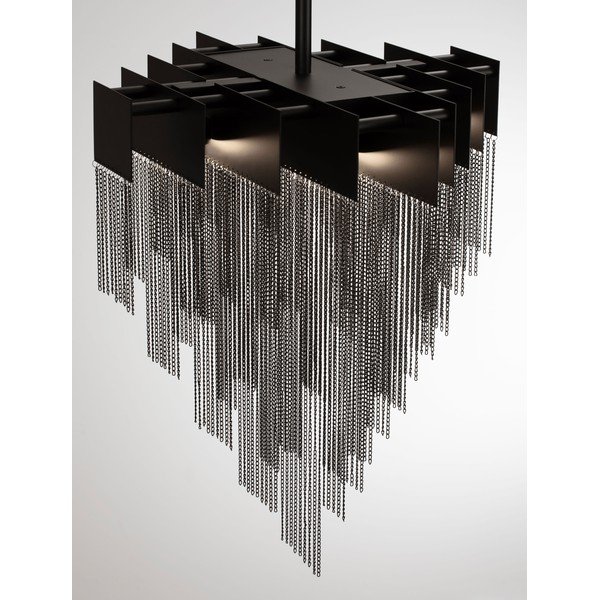 Matt fekete acél LED dimmelhető függőlámpa Revια – Nova Luce-image-3