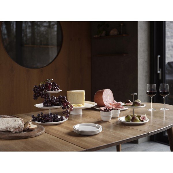 Krémszínű desszertes porcelán tányér ø 20 cm Eau – Zone-image-1