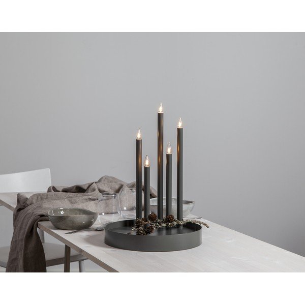 Fekete fénydekoráció ø 32 cm Deco – Star Trading-image-3