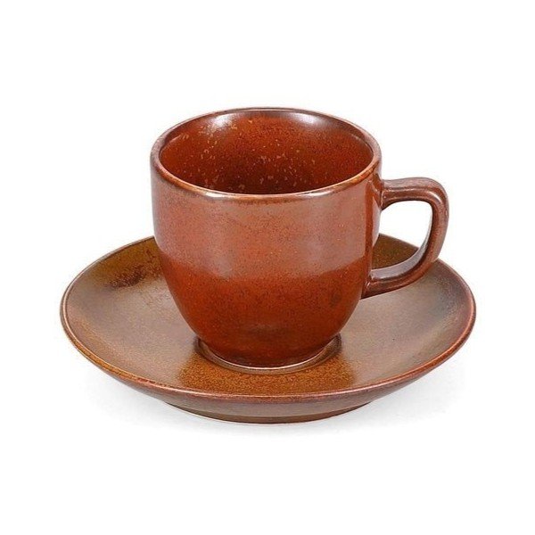 Barna porcelán csésze cappucinóhoz 200 ml Ovio – BonBistro-image-3