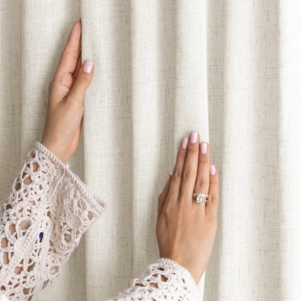 Elefántcsont színű függöny 140x250 cm Velari – Restilo-image-2