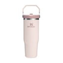 Világos rózsaszín rozsdamentes acél termosz 890 ml IceFlow™ Flip Straw 2.0 Tumbler Rose Quartz – Stanley
