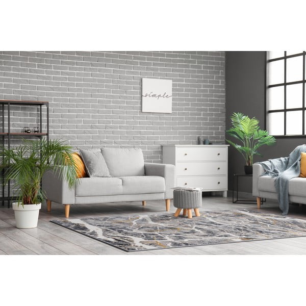 Sötétszürke szőnyeg 133x190 cm Soft – FD-image-1