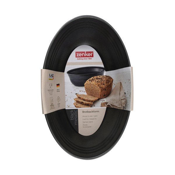 Black ovális kenyérsütő forma, 26,5 x 16,5 cm - Zenker-image-3