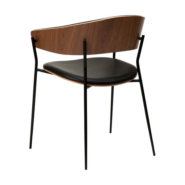 Fekete-sötét natúr színű karfás étkezőfotel Crib – DAN-FORM Denmark-image-4