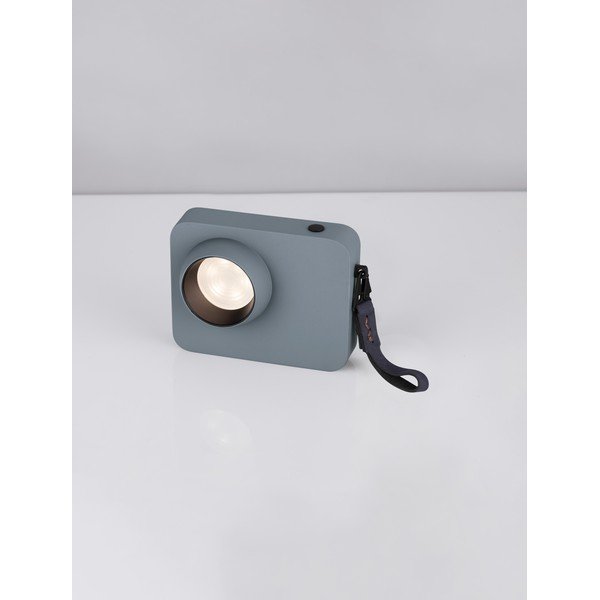 Szürkéskék fém LED dimmelhető asztali lámpa (magasság 11 cm) Kedros – Nova Luce-image-3