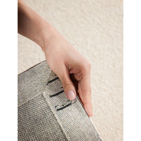 Krémszínű kézi szövésű gyapjú szőnyeg 200x290 cm Puristic Knots – Elle Decoration-image-4