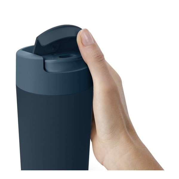 Sötétkék-antracitszürke utazóbögre 450 ml Sipp – Joseph Joseph-image-1