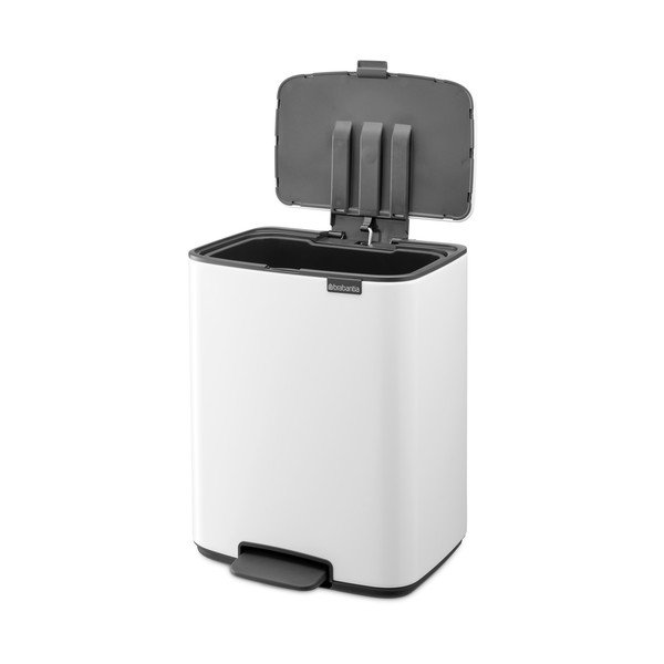 Fehér acél pedálos szemetes 12 l Bo – Brabantia-image-3