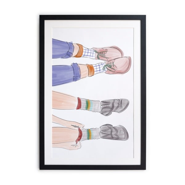Feet keretezett poszter, 40 x 60 cm - Really Nice Things