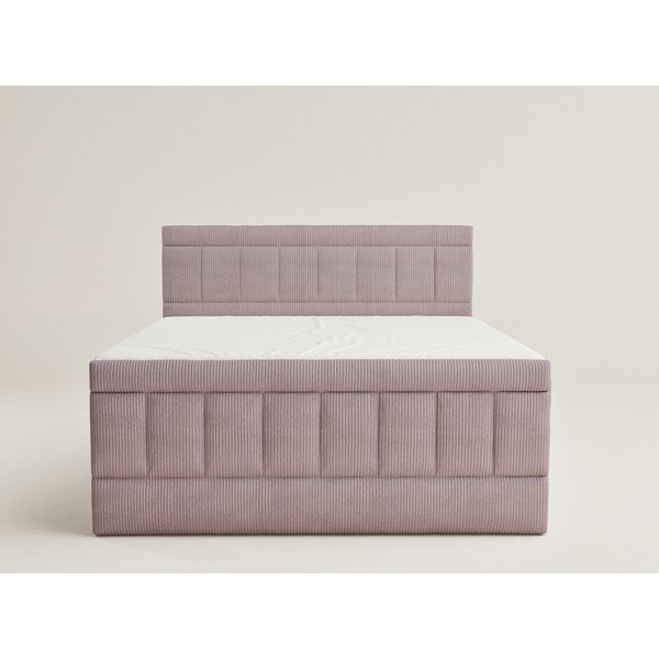 Lila ágyneműtartós boxspring ágy 160x200 cm Caya – Maison de Rêve-image-2