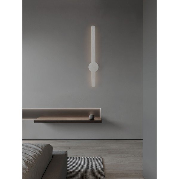 Matt ezüstszínű alumínium LED fali lámpa Norei – Nova Luce-image-2