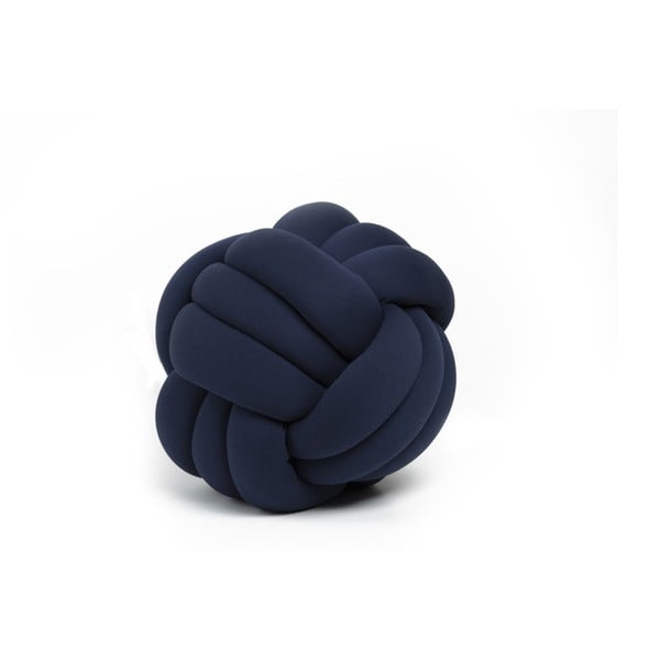 Knot Decorative Cushion sötétkék díszpárna, ⌀ 30 cm