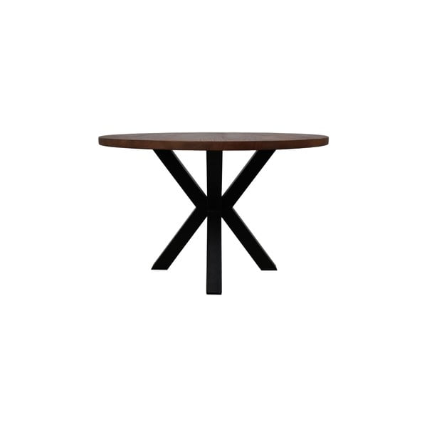 Kerek étkezőasztal mangófa asztallappal, ⌀ 120 cm - HMS collection-image-3