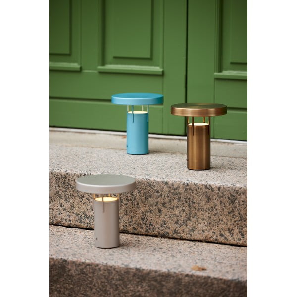 Világosszürke LED dimmelhető asztali lámpa (magasság 20 cm) BringMe – Hübsch-image-4