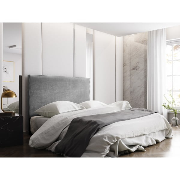 Szürke ágytámla 140x120 cm Natalia – Milo Casa-image-3