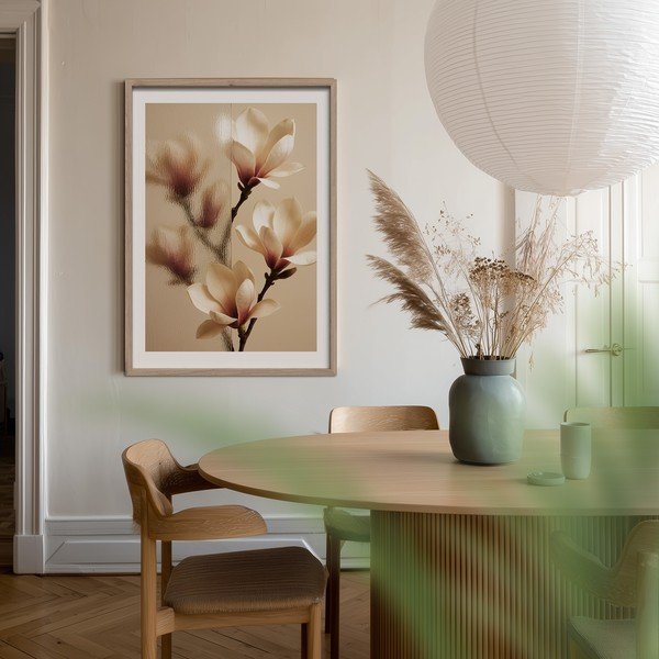 Nyomtatott keretezett kép 50x70 cm Soft Magnolia – Styler-image-1