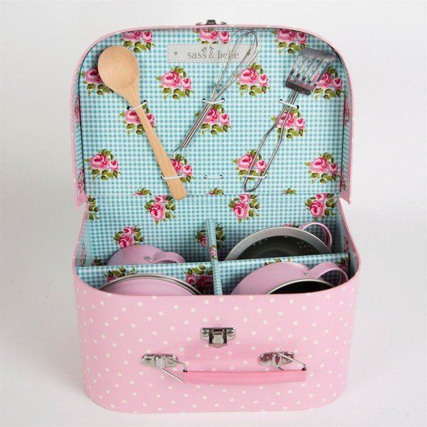 Rózsaszín konyhai szett gyerekeknek - Sass & Belle-image-1