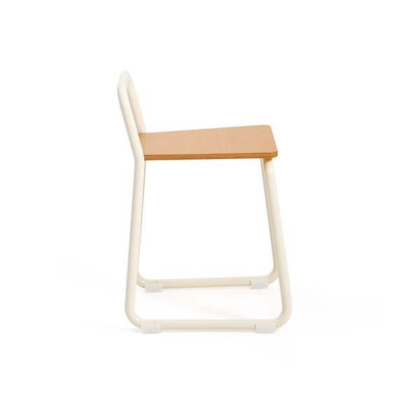 Bézs fém gyerek szék Tinn – Kave Home-image-3