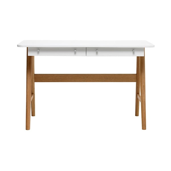 Turin fehér tölgyfa íróasztal - Unique Furniture