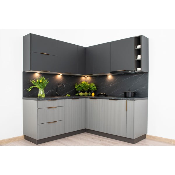 Sarok konyhabútor munkalappal (összeszerelés nélkül) 370 cm Rowan – STOLKAR-image-3