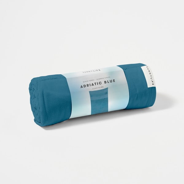 Stripe kék pamut strandtörülköző , 175 x 90 cm - Sunnylife-image-3