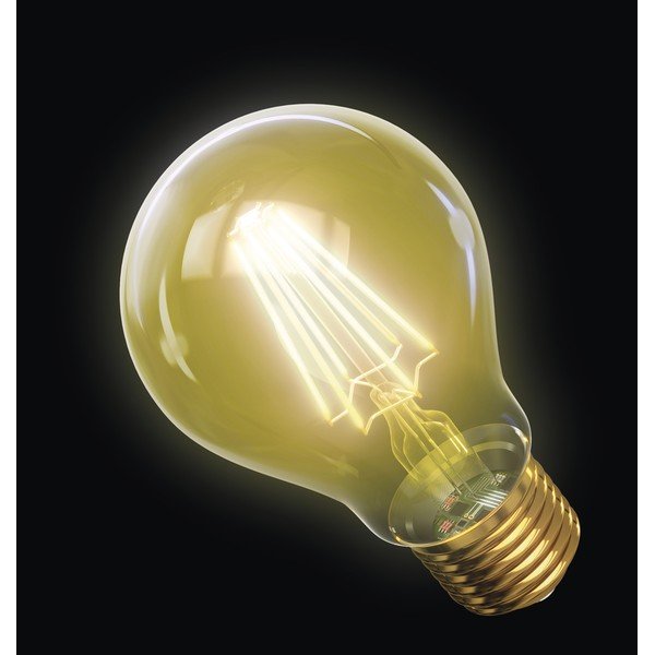 Vintage Warm White LED izzó, A60, 4,3W E27 - EMOS-image-1