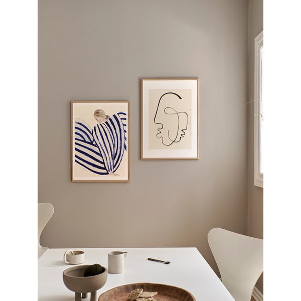 Poszter 30x40 cm Blue Stripe at Concorde – Sofia Lind – The Poster Club-image-1