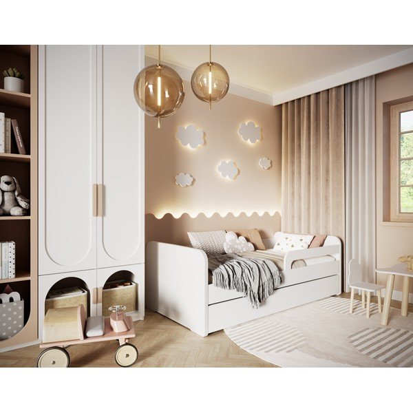 Fehér gyerekágy ágyráccsal 80x200 cm Duuli – ELTAP-image-2