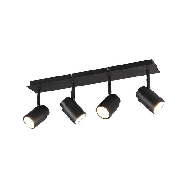 Matt fekete fém spotlámpa 19x52 cm Angelo – Trio-image-3