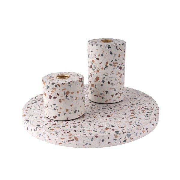 Terrazzo Trois kézzel készített tálca, ⌀ 30 cm - PT LIVING-image-1