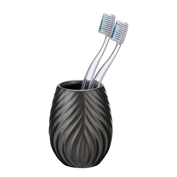 Antracitszürke kerámia fogkefetartó pohár Idro – Wenko-image-2