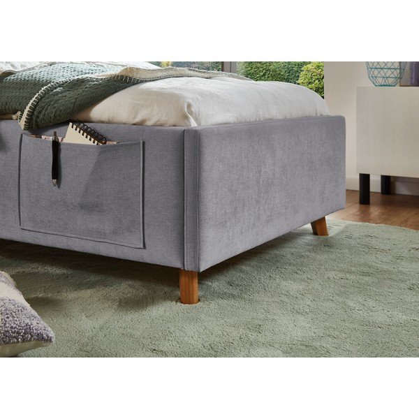 Szürke gyerekágy ágyrács nélkül 90x200 cm Cosy – Meise Möbel-image-3