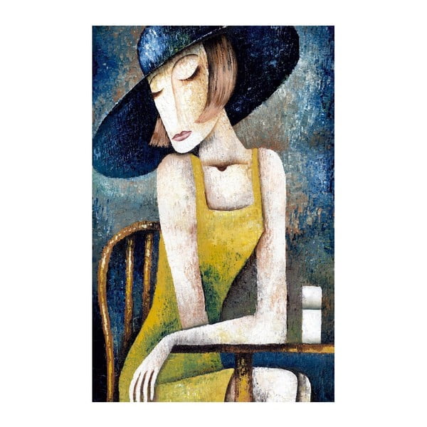 Woman With Hat vászonkép, 70 x 45 cm