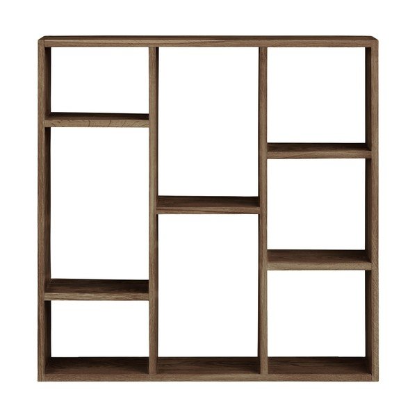 Sötétbarna többszintes tölgyfa fali polc 70 cm Townsville – House Nordic-image-3