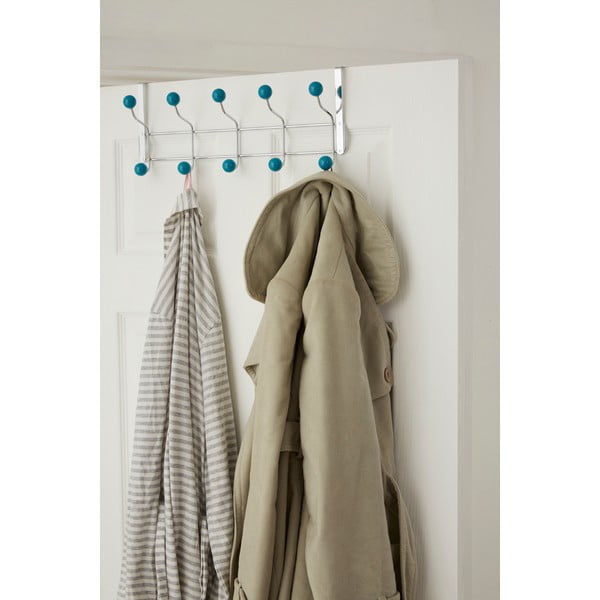 Mentazöld-ezüstszínű fém ajtófogas 41 cm – Premier Housewares-image-1