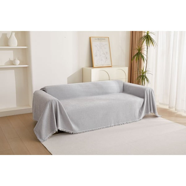 Világosszürke háromszemélyes kanapé huzat Talo – Filumi-image-1