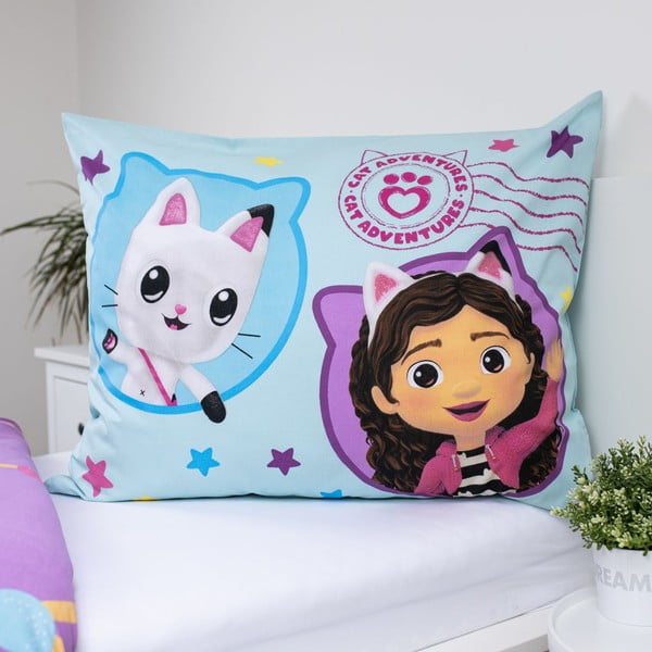 Egyszemélyes pamut gyerek ágyneműhuzat 140x200 cm Gabby's Dollhouse "Balloon"  – Jerry Fabrics-image-3