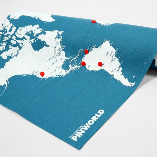 Pin World Mini kék falitérkép, 77 x 48 cm - Palomar-image-1
