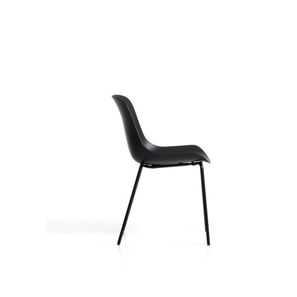 Fekete műanyag kerti szék Altea – Kave Home-image-4